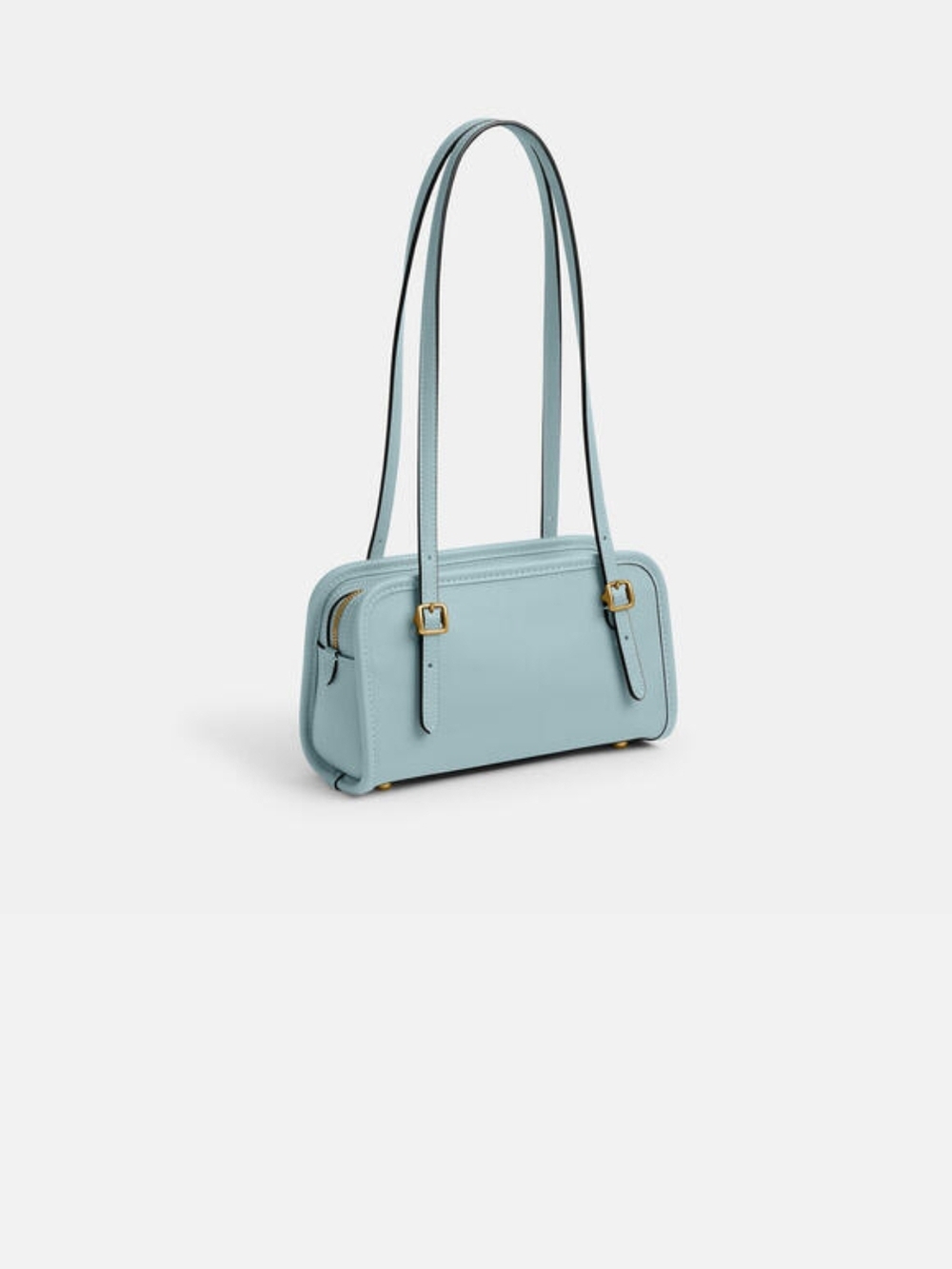 Coach Swing Zip 20 Trendy Mini Shoulder Bag - Light Blue - Picture 2 of 8